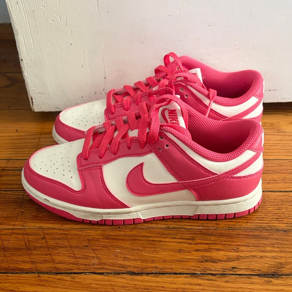 Nike Dunk Low Women’s White and Pink Low-Top Sneakers